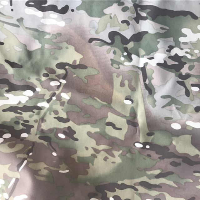 Nylon Cordura Fabric Multicam Camouflage Printed, Waterproof Pu Coating